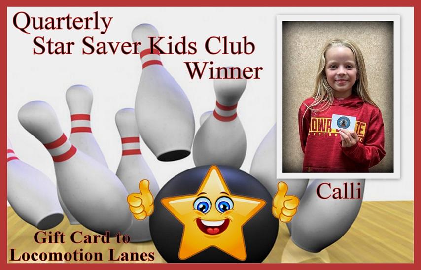 Quarterly Kids Club Winner