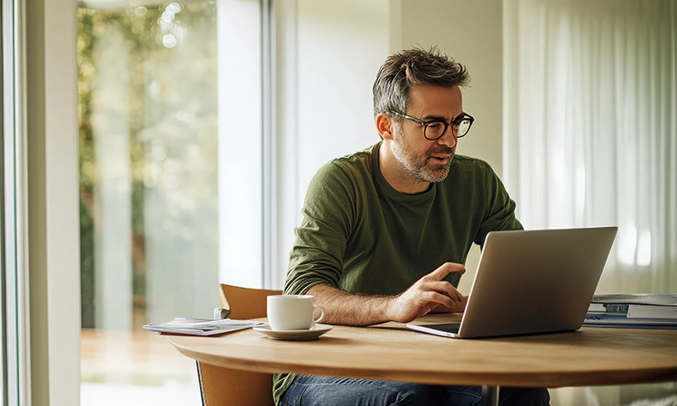 man on laptop